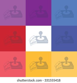 vector illustration of modern icon joystick