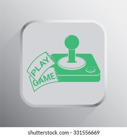 vector illustration of modern icon joystick
