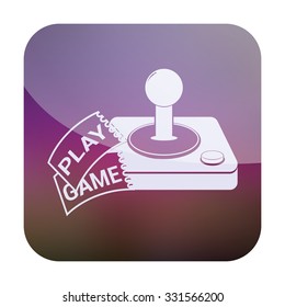 vector illustration of modern icon joystick