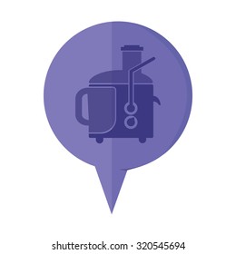 vector illustration of modern icon juicer
