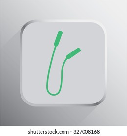 vector illustration of modern icon jump rope