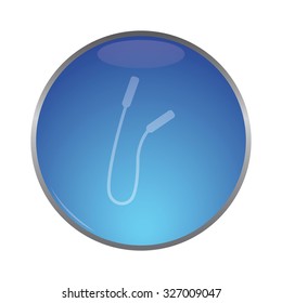 vector illustration of modern icon jump rope