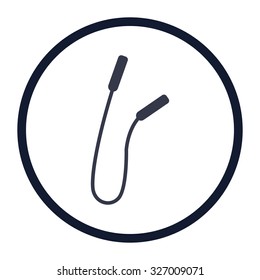 vector illustration of modern icon jump rope