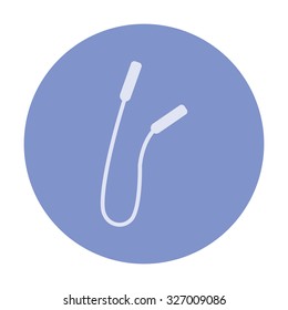 vector illustration of modern icon jump rope