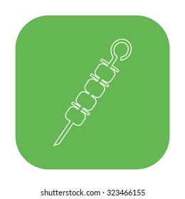 vector illustration of modern icon kebab
