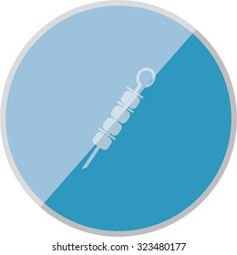 vector illustration of modern icon kebab