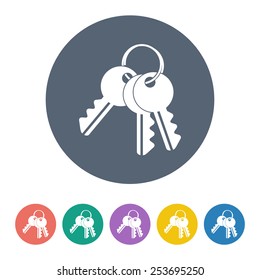 vector illustration of modern  icon key