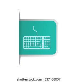 vector illustration of modern icon keyboard