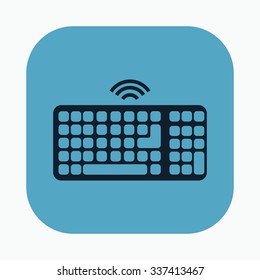 vector illustration of modern icon keyboard