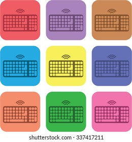 vector illustration of modern icon keyboard