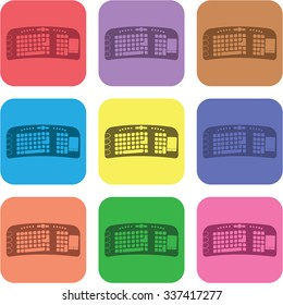 vector illustration of modern icon keyboard