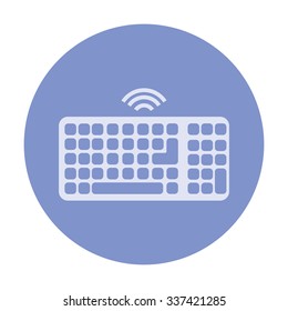 vector illustration of modern icon keyboard