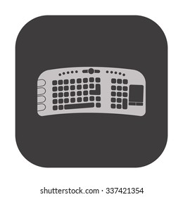 vector illustration of modern icon keyboard