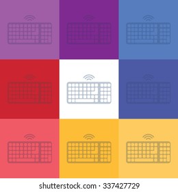 vector illustration of modern icon keyboard