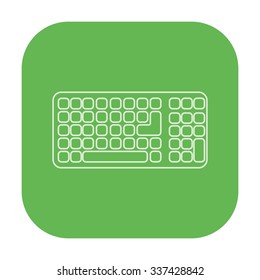 vector illustration of modern icon keyboard