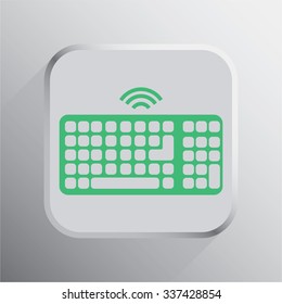 vector illustration of modern icon keyboard