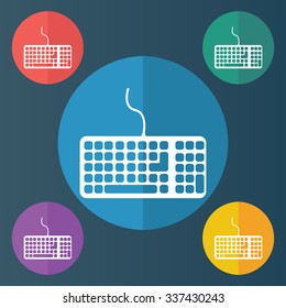 vector illustration of modern icon keyboard