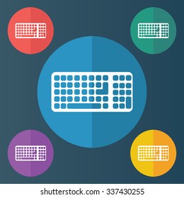 vector illustration of modern icon keyboard