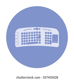 vector illustration of modern icon keyboard