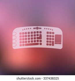 vector illustration of modern icon keyboard