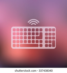 vector illustration of modern icon keyboard