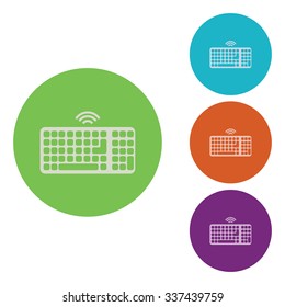 vector illustration of modern icon keyboard