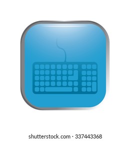 vector illustration of modern icon keyboard