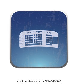vector illustration of modern icon keyboard