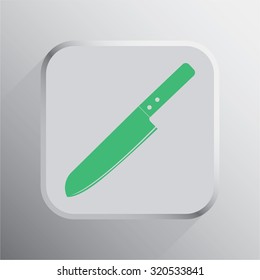 vector illustration of modern icon knife