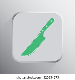 vector illustration of modern icon knife
