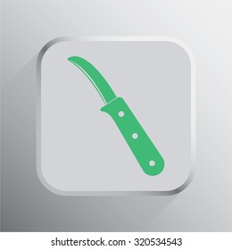 vector illustration of modern icon knife