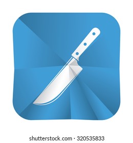vector illustration of modern icon knife
