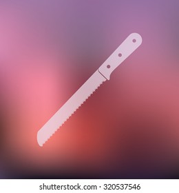 vector illustration of modern icon knife