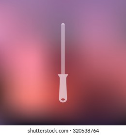 vector illustration of modern icon knife