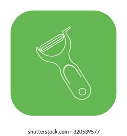 vector illustration of modern icon knife