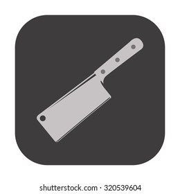 vector illustration of modern icon knife