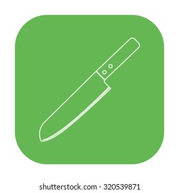 vector illustration of modern icon knife