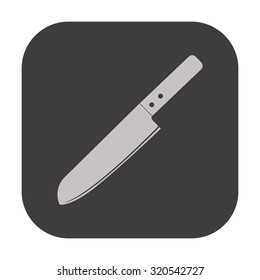 vector illustration of modern icon knife