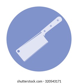 vector illustration of modern icon knife