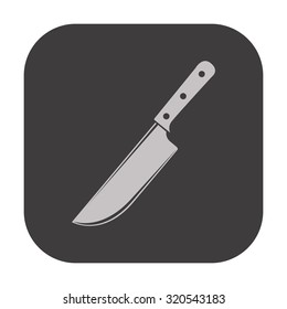 vector illustration of modern icon knife