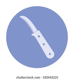 vector illustration of modern icon knife