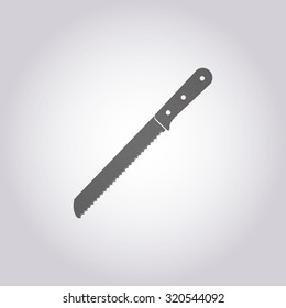 vector illustration of modern icon knife