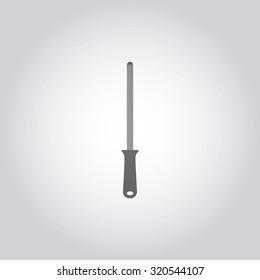 vector illustration of modern icon knife