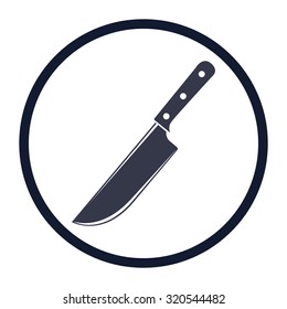 vector illustration of modern icon knife