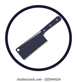 vector illustration of modern icon knife