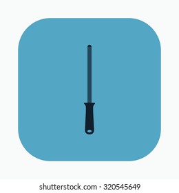 vector illustration of modern icon knife