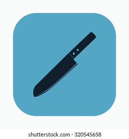 vector illustration of modern icon knife