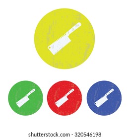 vector illustration of modern icon knife