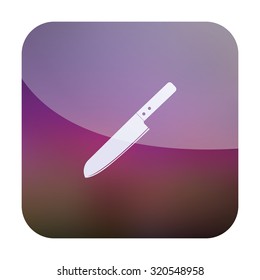 vector illustration of modern icon knife