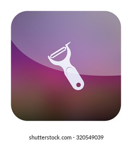 vector illustration of modern icon knife